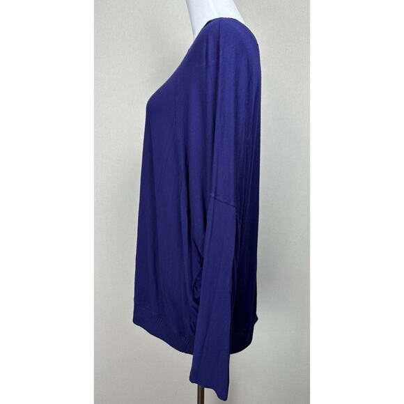 Lane Bryant Women’s Sz 18/20 Pullover Sweater Purple Light Weight Boxy Lagenlook - Picture 10 of 14